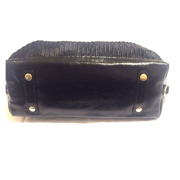 Y2K COACH Ashley Gathered Sateen Satchel Black Handbag Purse Shoulder Bag - Picture 7 of 8